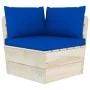 10-piece pallet garden furniture and fir wood cushions by vidaXL, Garden sets - Ref: Foro24-3063634, Price: 802,31 €, Discoun...
