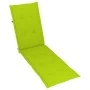 Garden lounger with footrest and cushion in solid acacia wood by vidaXL, Loungers - Ref: Foro24-3064025, Price: 145,12 €, Dis...