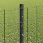 Reja con postes Gris 1.2 x 25 m Acero