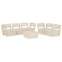 Garden pallet furniture 6 pcs impregnated fir wood by vidaXL, Garden sets - Ref: Foro24-3063719, Price: 384,56 €, Discount: %