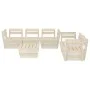 Garden pallet furniture 6 pcs impregnated fir wood by vidaXL, Garden sets - Ref: Foro24-3063719, Price: 384,56 €, Discount: %