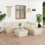 Palettengartenmöbel 6 Stück imprägniertes Tannenholz von vidaXL, Gartensets - Ref: Foro24-3063721, Preis: 282,55 €, Rabatt: %