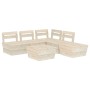 Palettengartenmöbel 6 Stück imprägniertes Tannenholz von vidaXL, Gartensets - Ref: Foro24-3063721, Preis: 282,55 €, Rabatt: %