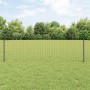 Reja con postes Gris 0.6 x 50 m Acero