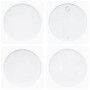 Mesa de centro de madera maciza reciclada blanco 60x45 cm