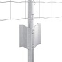 Reja con postes Plateado 0.4 x 10 m Acero