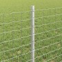 Reja con postes Plateado 0.6 x 10 m Acero