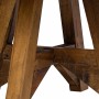 Mesa de centro de madera maciza reciclada blanco 60x45 cm