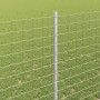 Reja con postes Plateado 1.6 x 10 m Acero