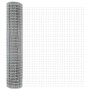Reja con postes Plateado 1.6 x 10 m Acero