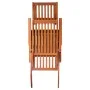 Garden lounger with footrest and cushion in solid acacia wood by vidaXL, Loungers - Ref: Foro24-3064024, Price: 141,90 €, Dis...