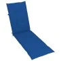 Garden lounger with footrest and cushion in solid acacia wood by vidaXL, Loungers - Ref: Foro24-3064024, Price: 141,90 €, Dis...