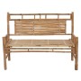 Banco de jardín con cojín bambú 120 cm by vidaXL, garden benches - Ref: Foro24-3063879, Price: 149,74 €, Discount: %