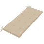 Banco de jardín con cojín bambú 120 cm by vidaXL, garden benches - Ref: Foro24-3063879, Price: 149,74 €, Discount: %