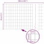 Reja con postes Plateado 0.8 x 10 m Acero