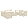 Muebles de palets para jardín 9 pzas madera de abeto impregnada de vidaXL, Conjuntos de jardín - Ref: Foro24-3063730, Precio:...