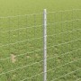 Reja con postes Plateado 1 x 10 m Acero