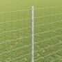 Reja con postes Plateado 1.4 x 10 m Acero