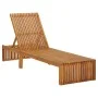 Lounger with solid acacia wood cushion by vidaXL, Loungers - Ref: Foro24-3064149, Price: 234,20 €, Discount: %