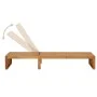 Lounger with solid acacia wood cushion by vidaXL, Loungers - Ref: Foro24-3064149, Price: 234,20 €, Discount: %