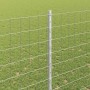 Reja con postes Plateado 1.6 x 10 m Acero