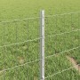 Reja con postes Plateado 0.4 x 10 m Acero