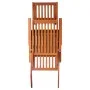 Garden lounger with footrest and cushion in solid acacia wood by vidaXL, Loungers - Ref: Foro24-3064016, Price: 136,55 €, Dis...