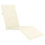 Garden lounger with footrest and cushion in solid acacia wood by vidaXL, Loungers - Ref: Foro24-3064016, Price: 136,55 €, Dis...