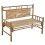 Garden bench with bamboo cushion 120 cm by vidaXL, garden benches - Ref: Foro24-3063876, Price: 140,08 €, Discount: %