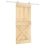 Sliding door with solid pine wood fittings 90x210 cm by vidaXL, Doors - Ref: Foro24-3203041, Price: 210,79 €, Discount: %