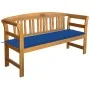 Garden bench with cushion solid acacia wood 157 cm by vidaXL, garden benches - Ref: Foro24-3064276, Price: 178,93 €, Discount: %