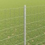 Reja con postes Plateado 1.5 x 10 m Acero