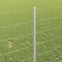 Reja con postes Plateado 1 x 10 m Acero