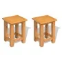 Side tables 2 units solid oak wood 27x24x37 cm by vidaXL, Side tables - Ref: Foro24-3053417, Price: 87,19 €, Discount: %