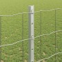 Reja con postes Plateado 1.2 x 10 m Acero