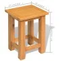 Side tables 2 units solid oak wood 27x24x37 cm by vidaXL, Side tables - Ref: Foro24-3053417, Price: 87,19 €, Discount: %