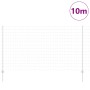 Reja con postes Plateado 1.4 x 10 m Acero