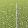 Reja con postes Plateado 1.4 x 10 m Acero