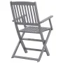 Klappbare Gartenstühle, 2 Stück, Kissen aus massivem Akazienholz von vidaXL, Gartenstühle - Ref: Foro24-3064487, Preis: 120,9...