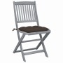 Klappbare Gartenstühle 2 Stück Kissen massives Akazienholz von vidaXL, Gartenstühle - Ref: Foro24-3064559, Preis: 149,53 €, R...