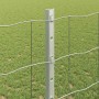 Reja con postes Plateado 1.2 x 10 m Acero