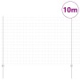 Reja con postes Plateado 1.5 x 10 m Acero