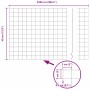 Reja con postes Plateado 0.4 x 25 m Acero