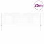 Reja con postes Plateado 0.6 x 25 m Acero