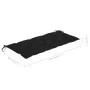 Folding garden bench with bamboo cushion 118 cm by vidaXL, garden benches - Ref: Foro24-3063871, Price: 96,52 €, Discount: %