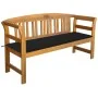 Banco de jardín con cojín madera acacia maciza 157 cm de vidaXL, Bancos de jardín - Ref: Foro24-3064273, Precio: 178,46 €, De...