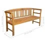 Solid acacia wood garden bench with cushion, 157 cm by vidaXL, garden benches - Ref: Foro24-3064282, Price: 191,11 €, Discoun...