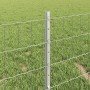Cerca y Poste Plateado 0,4 x 25 m Acero en Paneles de vallas | Comprar online en Foro24