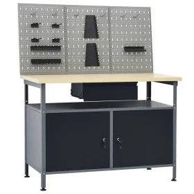 Workbench with three wall panels by vidaXL, Work tables - Ref: Foro24-3053427, Price: 262,95 €, Discount: %