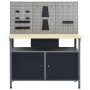 Workbench with three wall panels by vidaXL, Work tables - Ref: Foro24-3053427, Price: 250,35 €, Discount: %